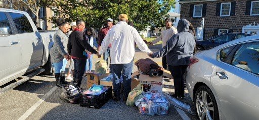 Prayer during community outreach